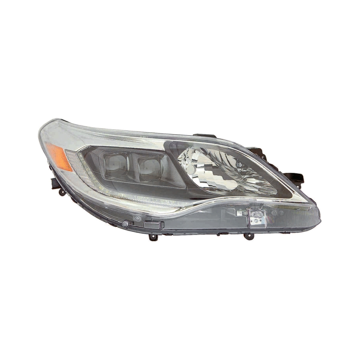 MZN312-11D6RMUCHN2 CAPA Right Hand Headlight Assembly for 2016-2018 Toyota Avalon & Avalon Hybrid - Chrome Housing - Clear Lens