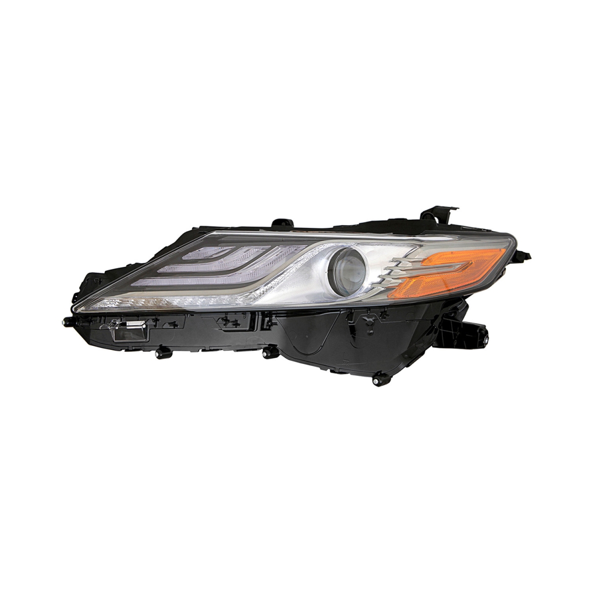 MZN312-11AWL-ACN7 CAPA Left Hand Headlight Assembly for 2019 Toyota Camry XSE Model - Chrome Housing - Clear Lens