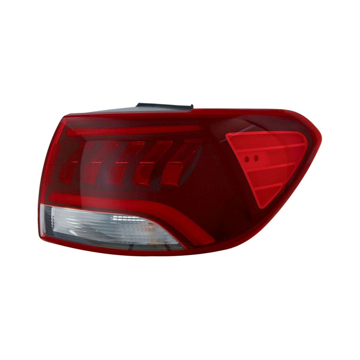MZN323-1972R-AC CAPA Right Hand Outer Taillamp Assembly for 2019-2020 Kia Sorento - Black Housing - Red Lens