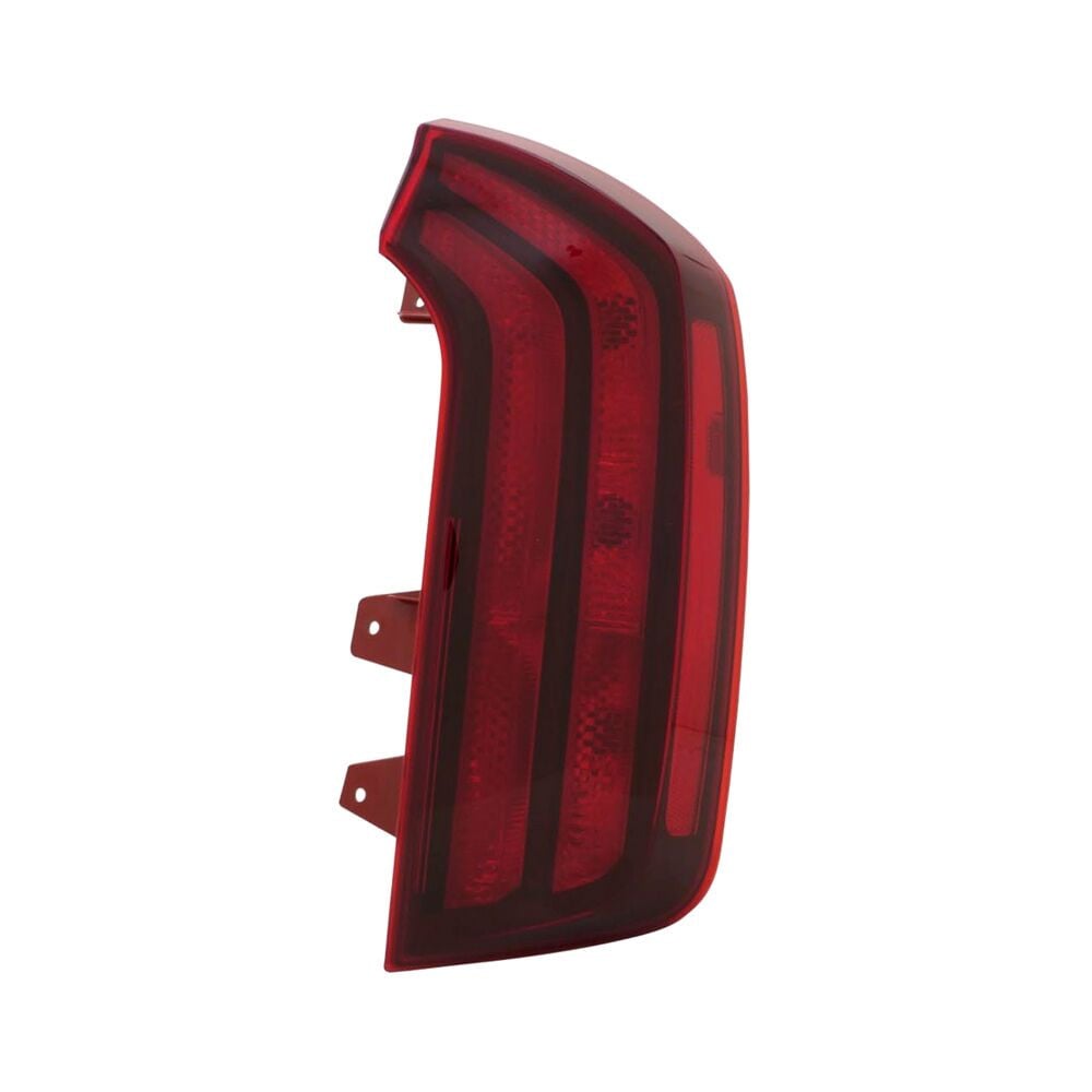 MZN323-1978R-AC CAPA Right Hand Outer Taillamp Assembly for 2021 Kia Telluride LX-S Models - Black & Chrome Housing - Red Lens