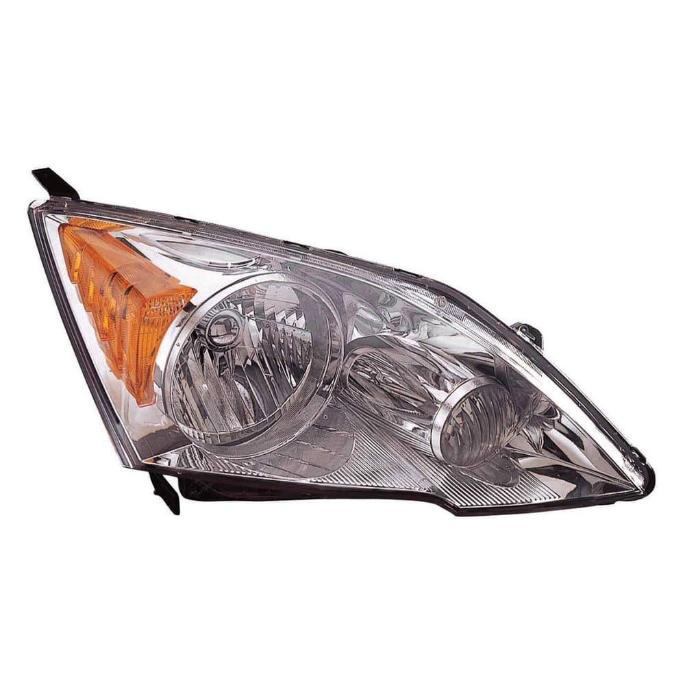 MZN317-1152R-UC CAPA Right Hand Headlight Assembly for 2007-2011 Honda CR-V - Chrome Housing - Clear Lens