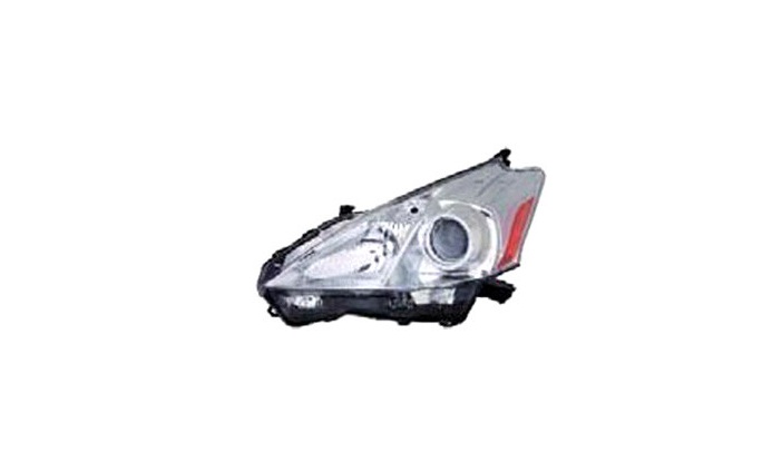 MZN312-11D3L-UC CAPA Left Hand Halogen Headlight Assembly for 2012-2014 Toyota Prius V