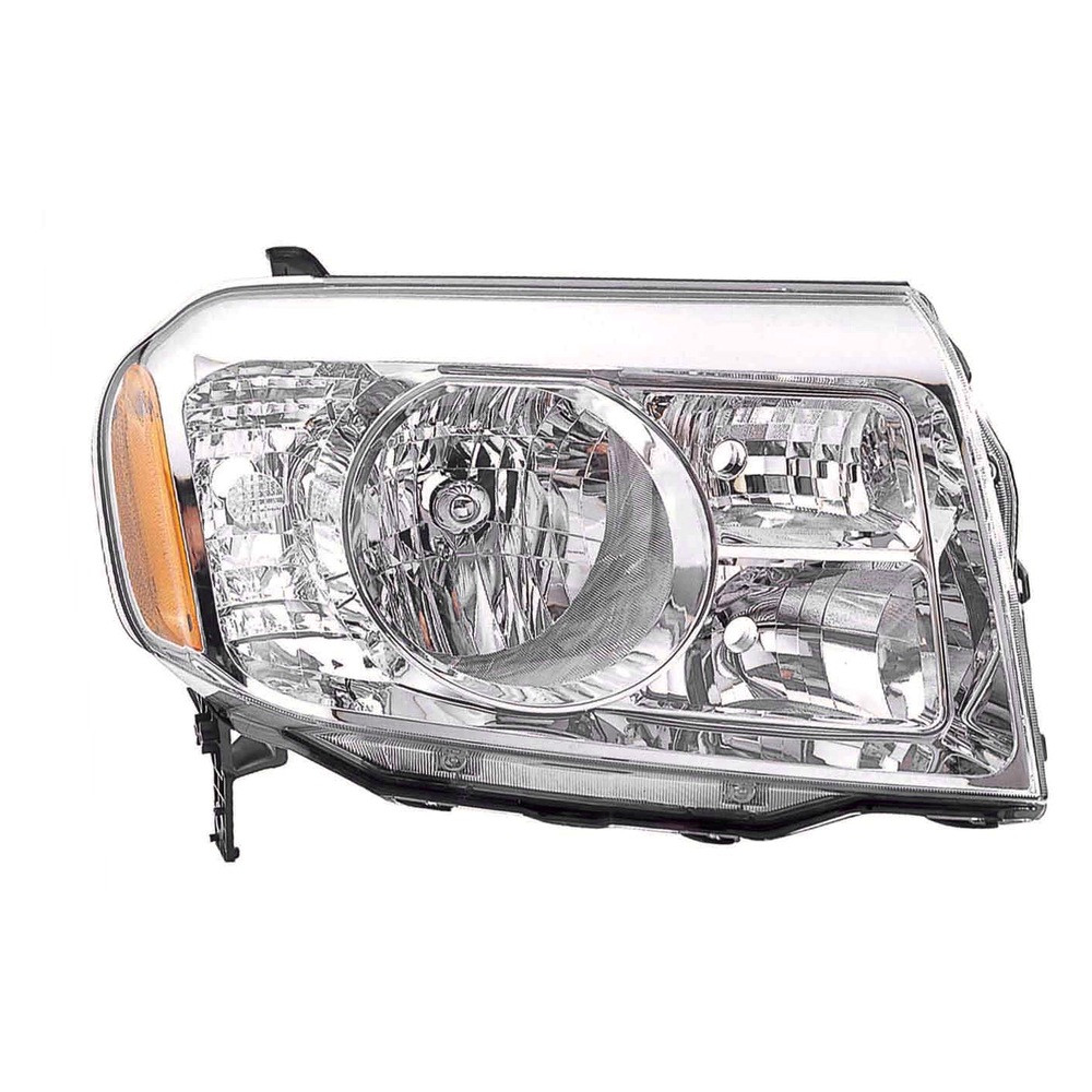 MZN317-1156R-AC7 CAPA Right Hand Headlight Assembly for 2009-2011 Honda Pilot - Chrome Housing - Clear Lens