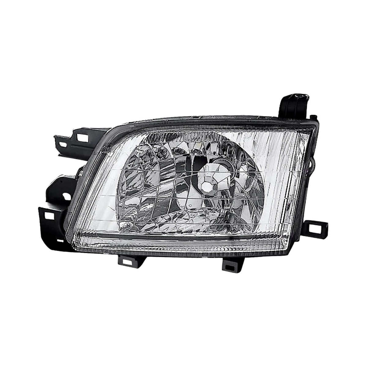 MZN320-1111L-AC CAPA Left Hand Headlight Assembly for 2001-2002 Subaru Forester - Chrome Housing - Clear Lens