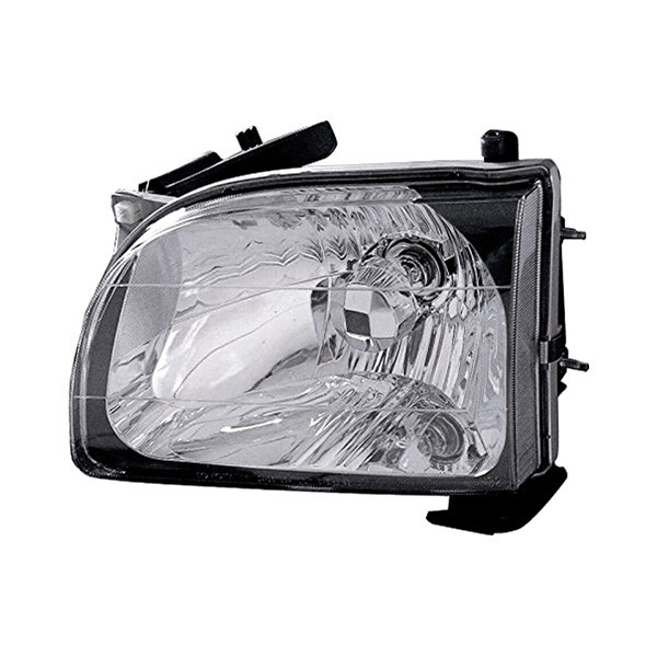 MZN312-1150L-AC CAPA Left Hand Headlight Assembly for 2001-2004 Toyota Tacoma - Black Housing - Clear Lens