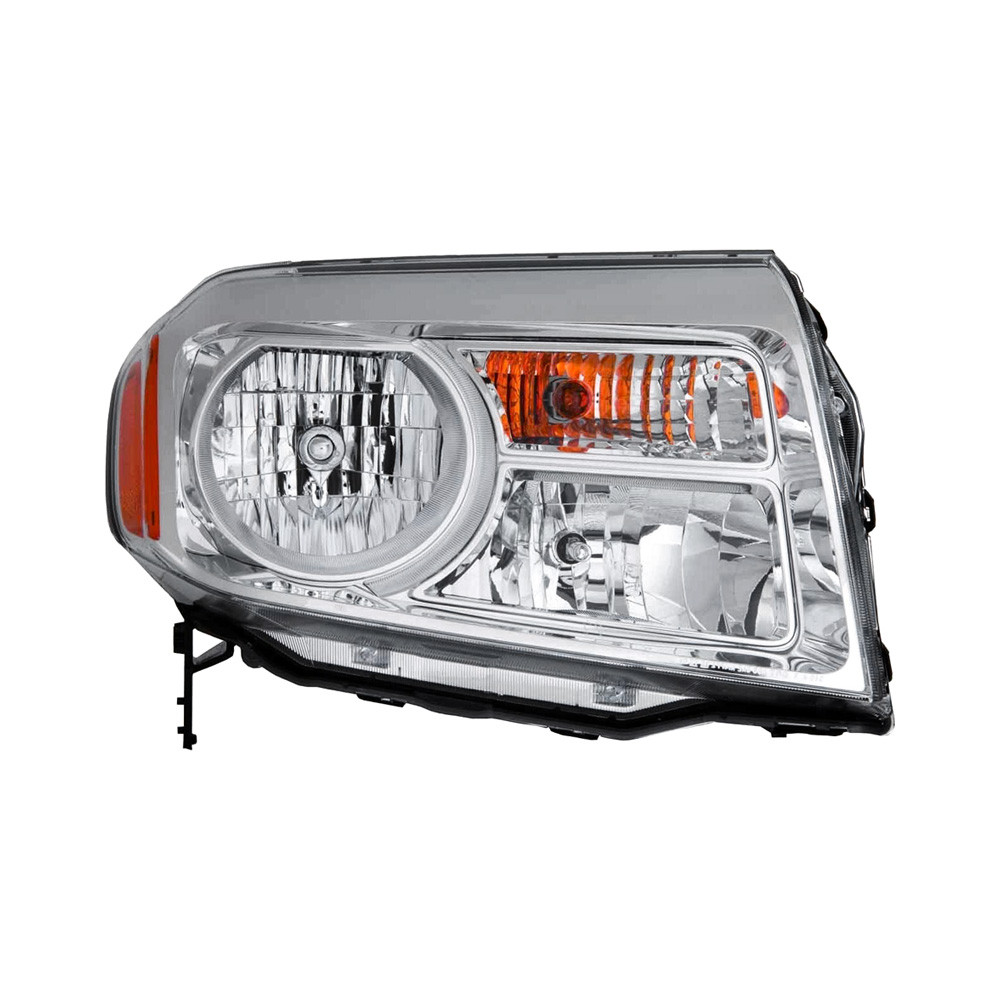 MZN317-1166R-AC CAPA Right Hand Headlight Assembly for 2012-2015 Honda Pilot - Chrome Housing - Clear Lens