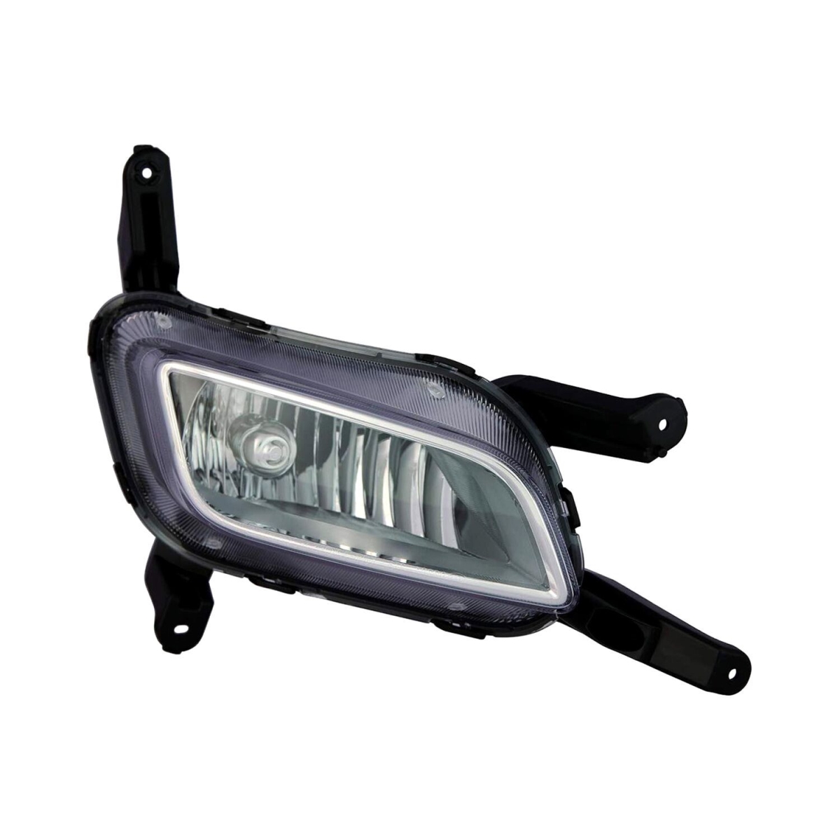MZN323-2035R-AC CAPA Right Hand Fog Lamp Assembly for 2014-2015 Kia Optima - Chrome Housing - Clear Lens