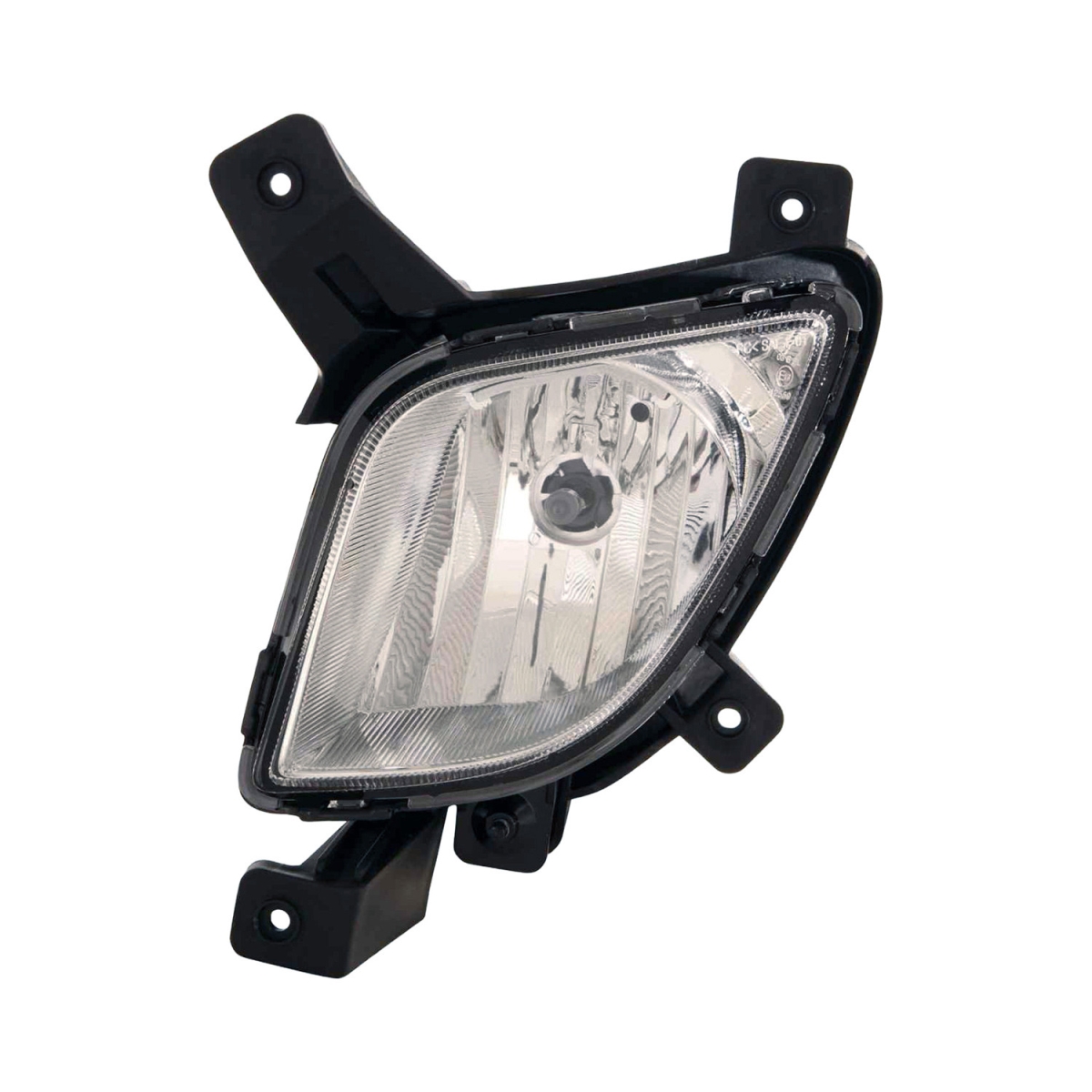 MZN221-2031L-AC CAPA Left Hand Fog Lamp Assembly for 2010-2015 Hyundai Tucson - Chrome Housing - Clear Lens