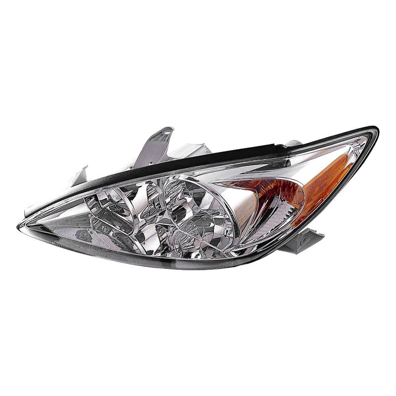 MZN312-1156L-AC1 CAPA Left Hand Headlight Assembly for 2002-2004 Toyota Camry LE-XLE Models - Chrome Housing - Clear Lens