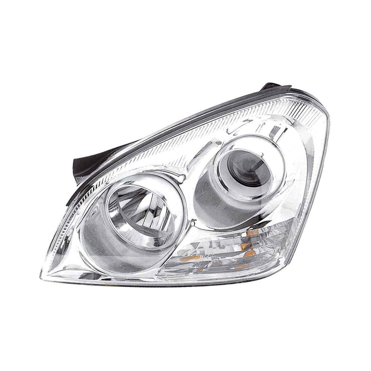 MZN323-1121L-ACN1 CAPA Left Hand Headlight Assembly for 2007-2009 Kia Optima - Chrome Housing - Clear Lens