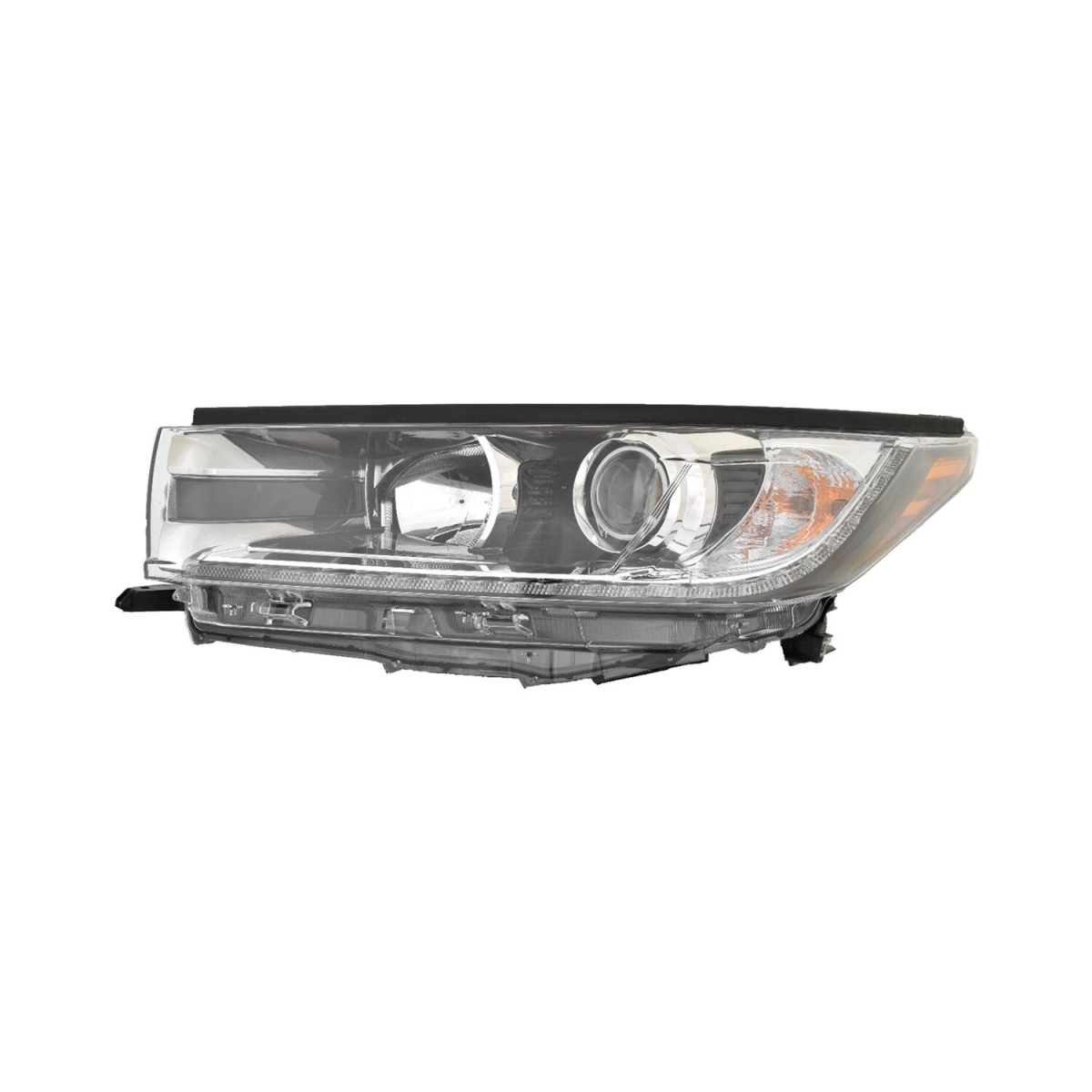 MZN312-11ASL-ASN1 Left Hand Headlight Assembly for 2017-2018 Toyota Highlander & Hybrid Limited Model - Smoked Chrome Accent