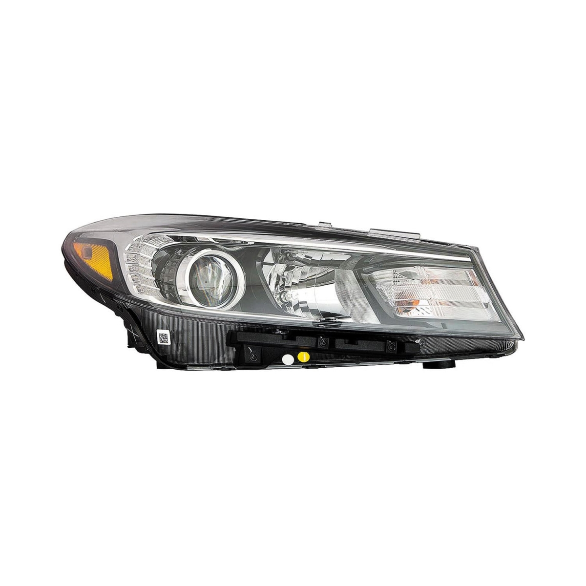 MZN323-1156R-ACHN2 CAPA Right Hand Headlight Assembly for 2016-2018 Kia Forte - Black Housing - Clear Lens