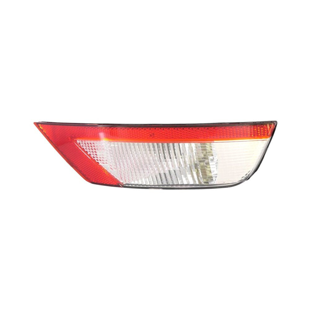 MZN330-1312R-AC CAPA Right Hand Rear Reflector Backup Light Assembly for 2018-2020 Ford EcoSport - Chrome Housing - Red & Clear Lens