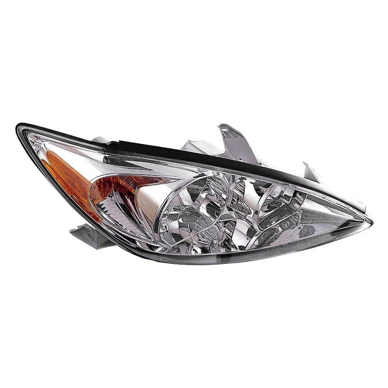 MZN312-1156R-AC1 CAPA Right Hand Headlight Assembly for 2002-2004 Toyota Camry LE-XLE Models - Chrome Housing - Clear Lens