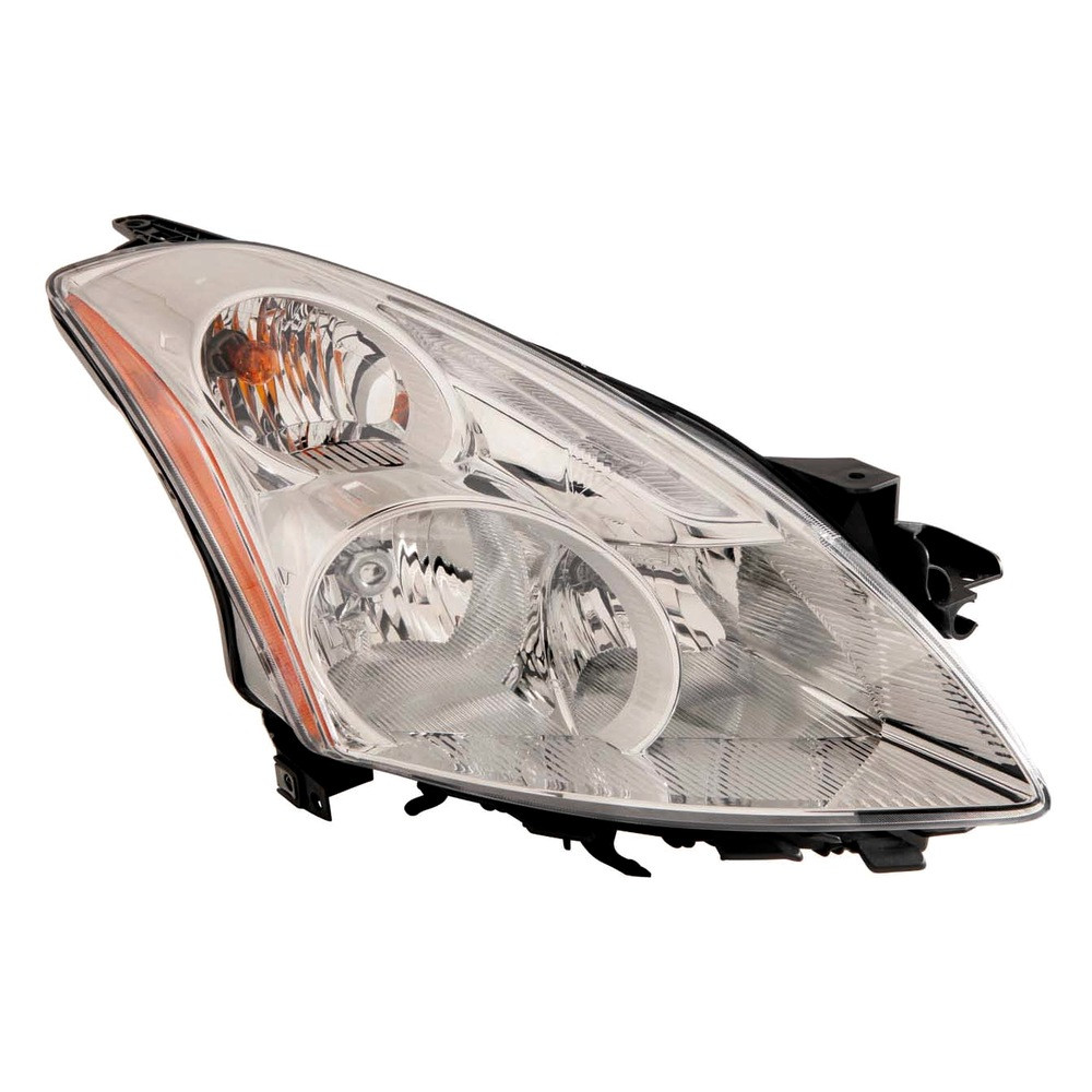 MZN315-1177R-AC CAPA Right Hand Headlight Assembly for 2010-2012 Nissan Altima Sedan & Hybrid - Chrome Housing - Clear Lens