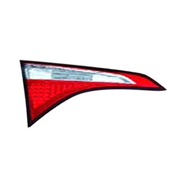 MZN312-1322L-AC CAPA Left Hand Inner Backup Tail Lamp Assembly for 2014 Toyota Corolla - Chrome Housing - Red & Clear Lens