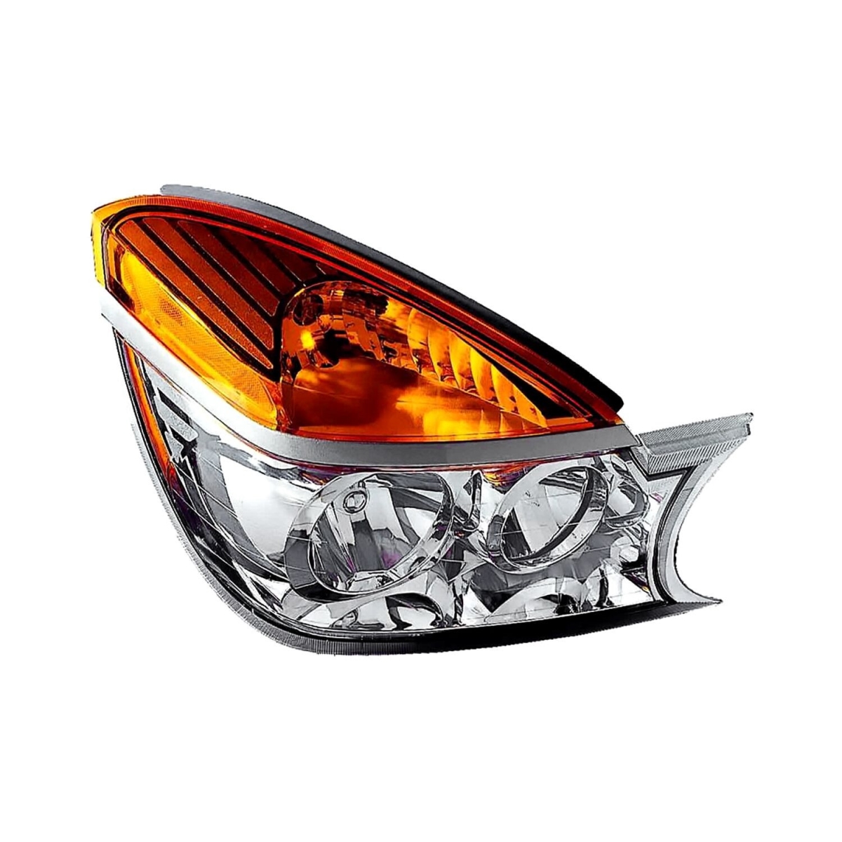 MZN336-1112R-ASD Right Hand Headlight Assembly for 2002-2003 Buick Rendezvous - Chrome Housing - Clear Lens