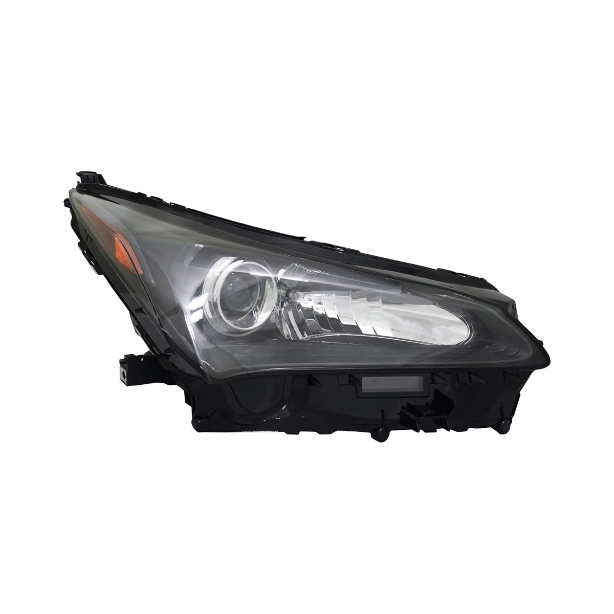 MZN324-1112R-UCN2 CAPA Right Hand Headlight Assembly for 2015-2017 Lexus NX200t-NX300-NX300h - Black Housing - Clear Lens