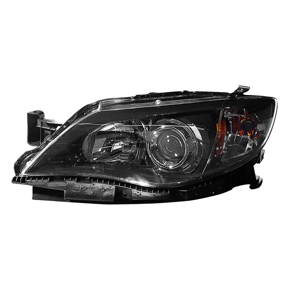 MZN320-1118L-AC2 CAPA Left Hand Headlight Assembly for 2008-2011 Subaru Impreza & WRX 2.5i-2.5i Premium Models - Black Housing - Clear Lens