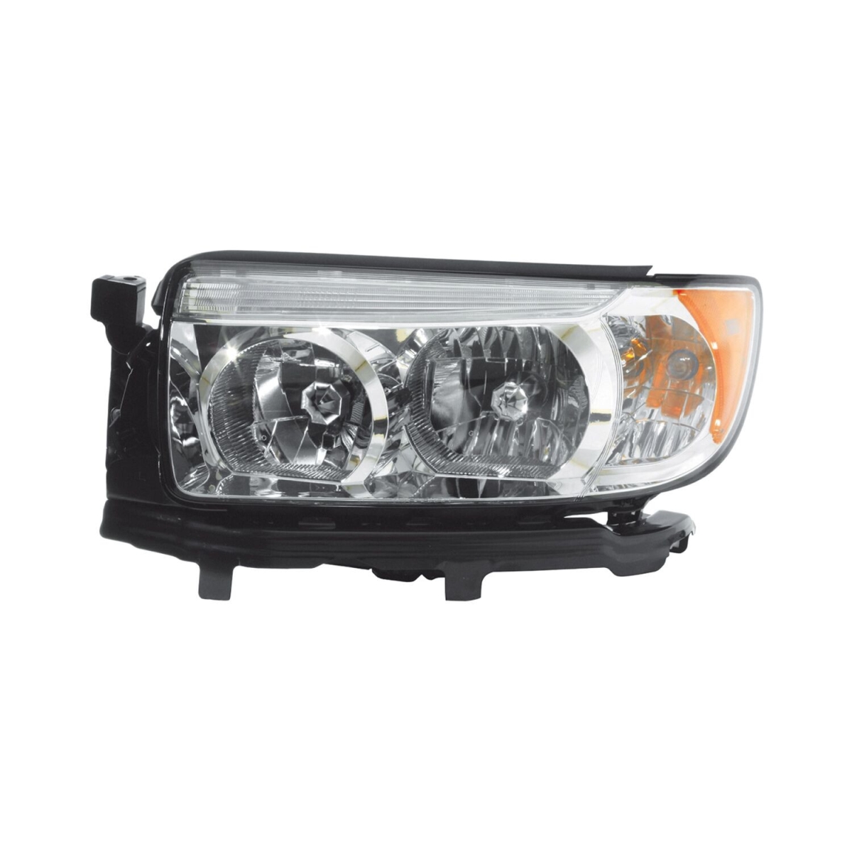 MZN320-1119L-AC1 CAPA Left Hand Headlight Assembly for 2005-2008 Subaru Forester - Chrome Housing - Clear Lens
