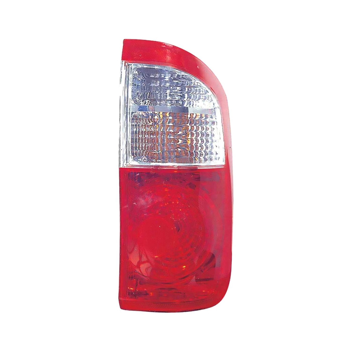 MZN312-1967R-AC CAPA Right Hand Taillight Assembly for 2000-2006 Toyota Tundra Double Cab - Chrome Housing - Red & Clear Lens