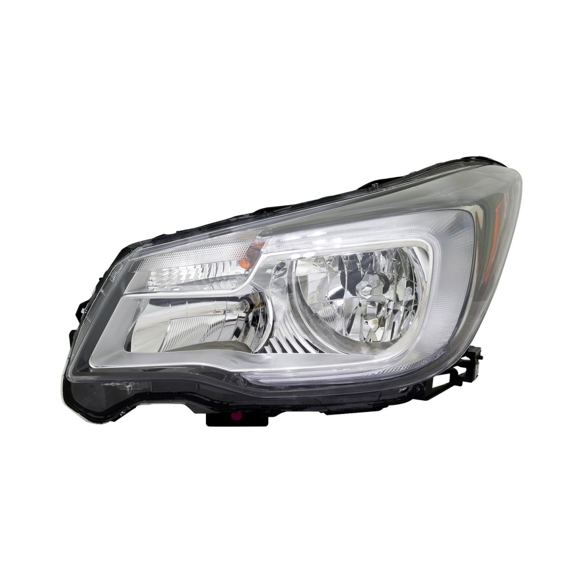MZN320-1129L-AC2 CAPA Left Hand Headlight Assembly for 2017-2018 Subaru Forester - Black Housing - Clear Lens