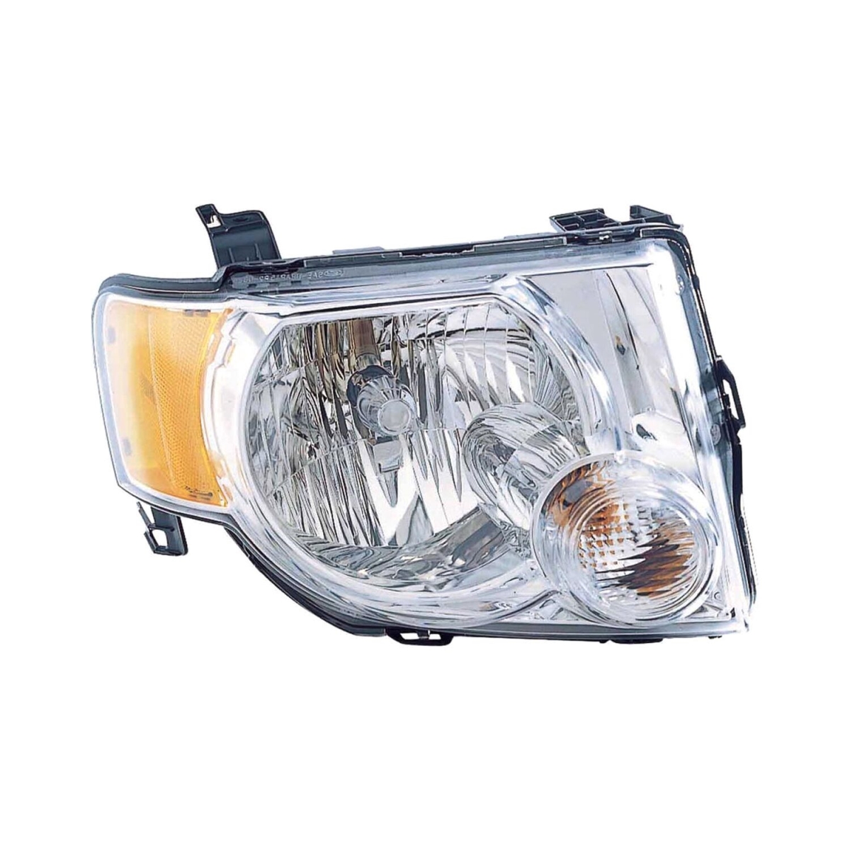 MZNK30-1133R-AC1 CAPA Right Hand Headlight Assembly for 2008-2012 Ford Escape & Escape Hybrid - Chrome Housing - Clear Lens