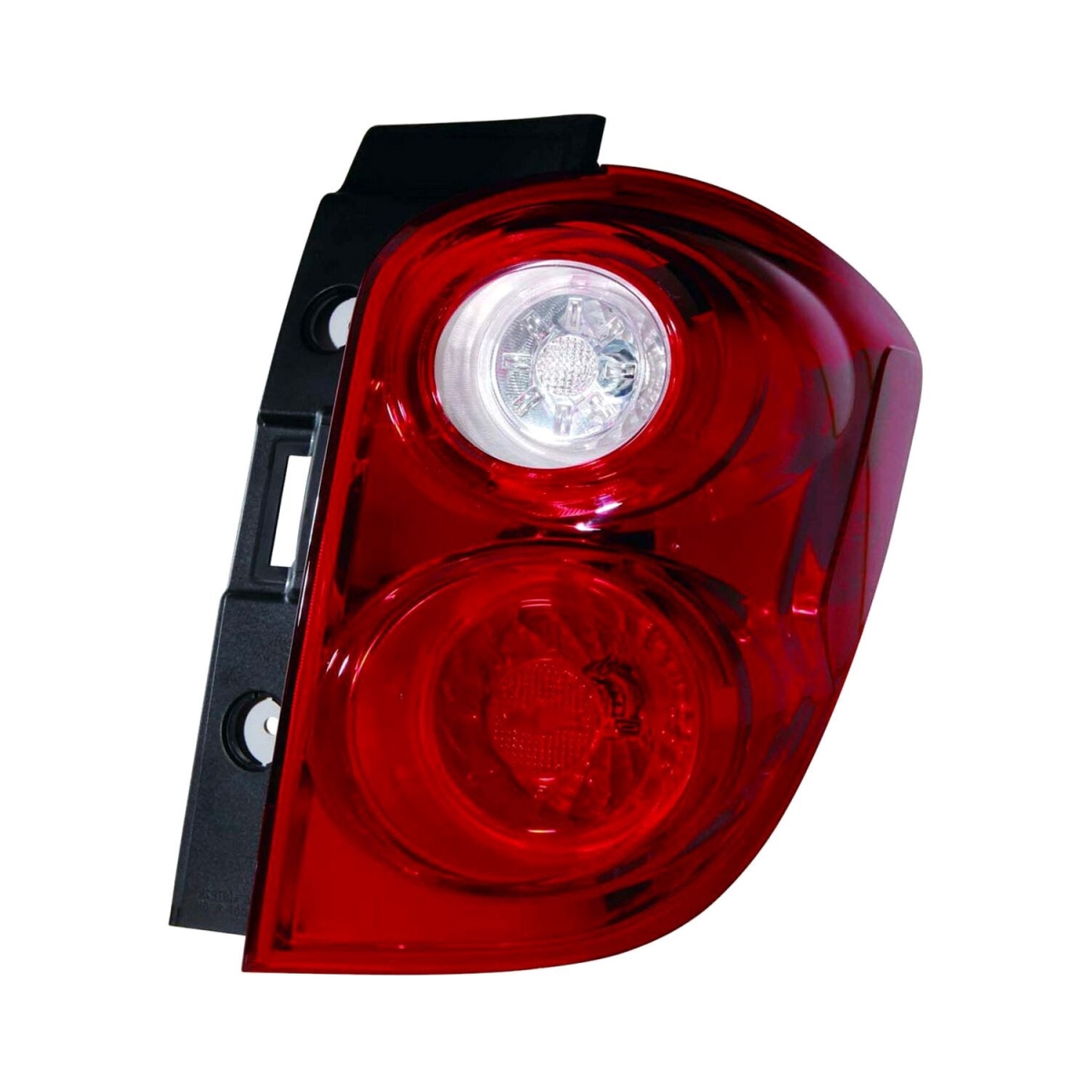 MZN335-1950R-AC CAPA Right Hand Taillamp Assembly for 2010-2014 Chevrolet Equinox - Chrome Housing - Red & Clear Lens