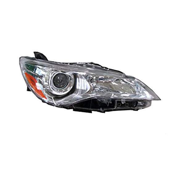 MZN312-11F4R-AC1 CAPA Right Hand Headlight Assembly for 2015-2017 Toyota Camry LE-XLE Models - Chrome Housing - Clear Lens