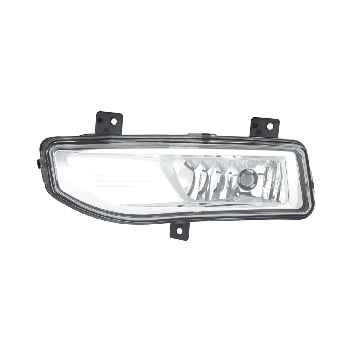 MZN315-2034L-AC CAPA Left Hand Fog Lamp Assembly for 2018 Nissan Leaf - Chrome Housing - Clear Lens