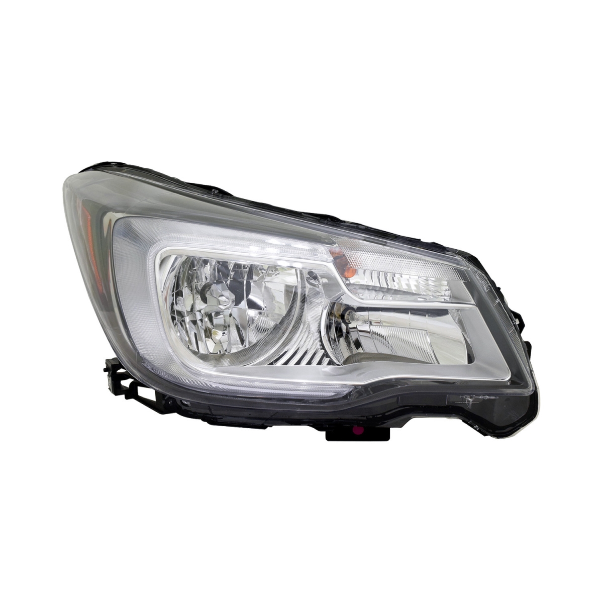 MZN320-1129R-AC2 CAPA Right Hand Headlight Assembly for 2017-2018 Subaru Forester - Black Housing - Clear Lens