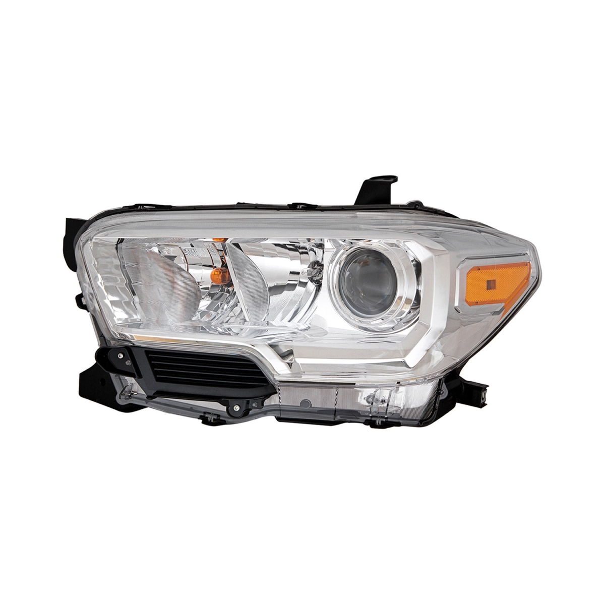 MZN312-11AEL-AC1N CAPA Left Hand Headlight Assembly for 2019-2023 Toyota Tacoma - Chrome Housing - Clear Lens