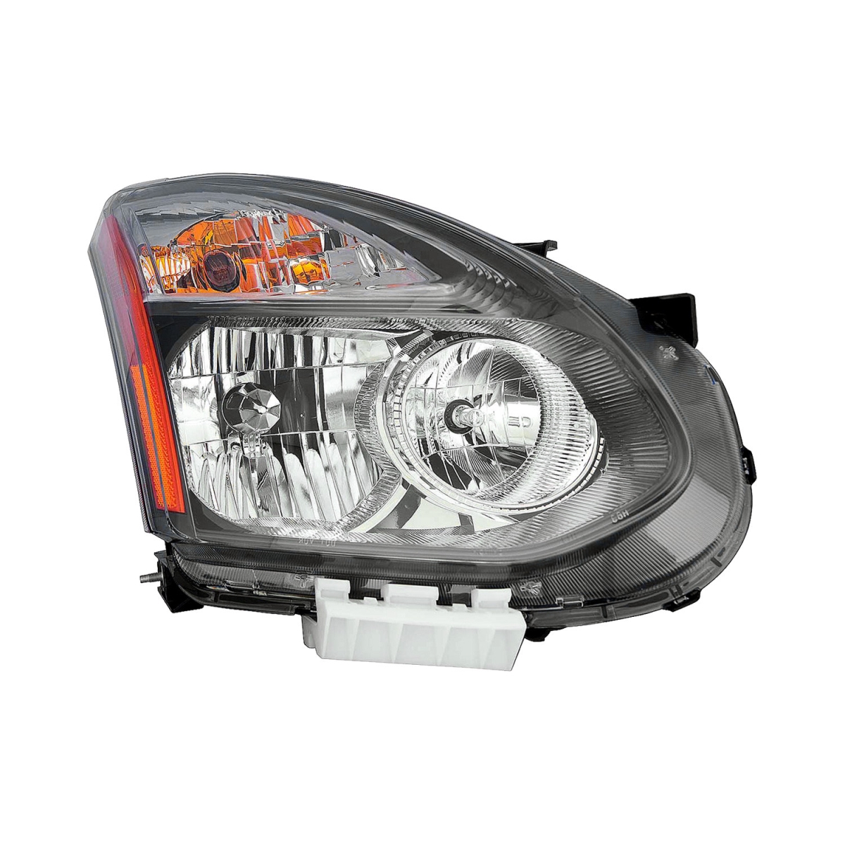 MZN315-1181R-AC2 CAPA Right Hand Headlight Assembly for 2014-2015 Nissan Rogue & Rogue Select - Black Housing - Clear Lens