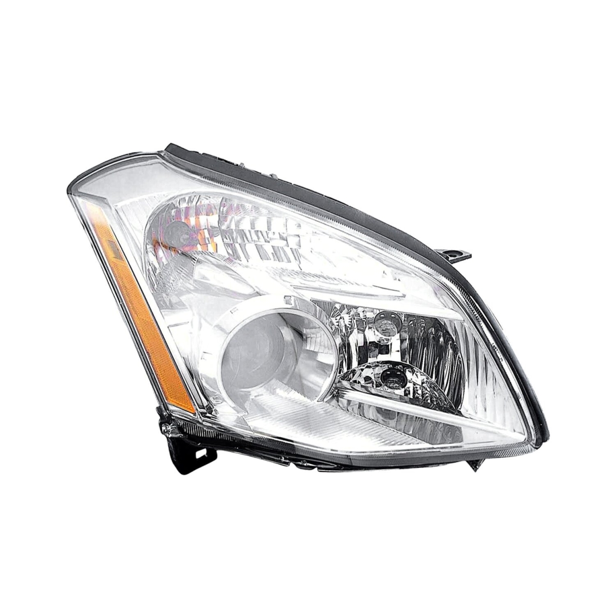 MZN315-1168R-ACH6 CAPA Right Hand Headlight Assembly for 2007-2008 Nissan Maxima - Chrome Housing - Clear Lens