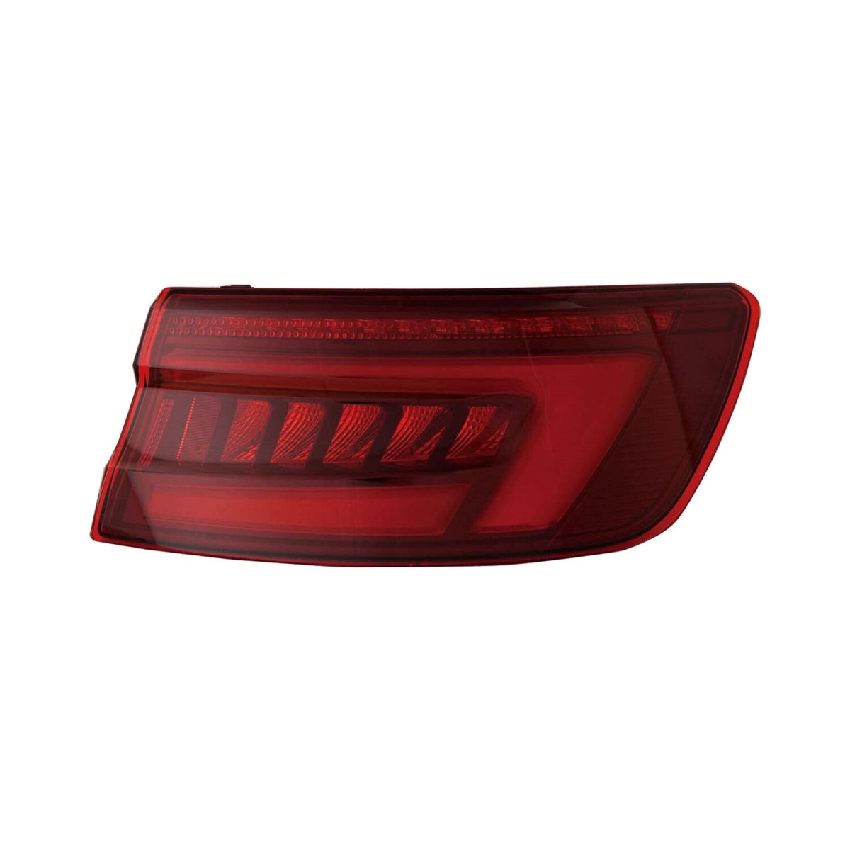 MZN346-1915R-AC2 CAPA Right Hand Outer Taillamp Assembly for 2018-2019 Audi A4 & S4 Sedan - Black Housing - Red Lens
