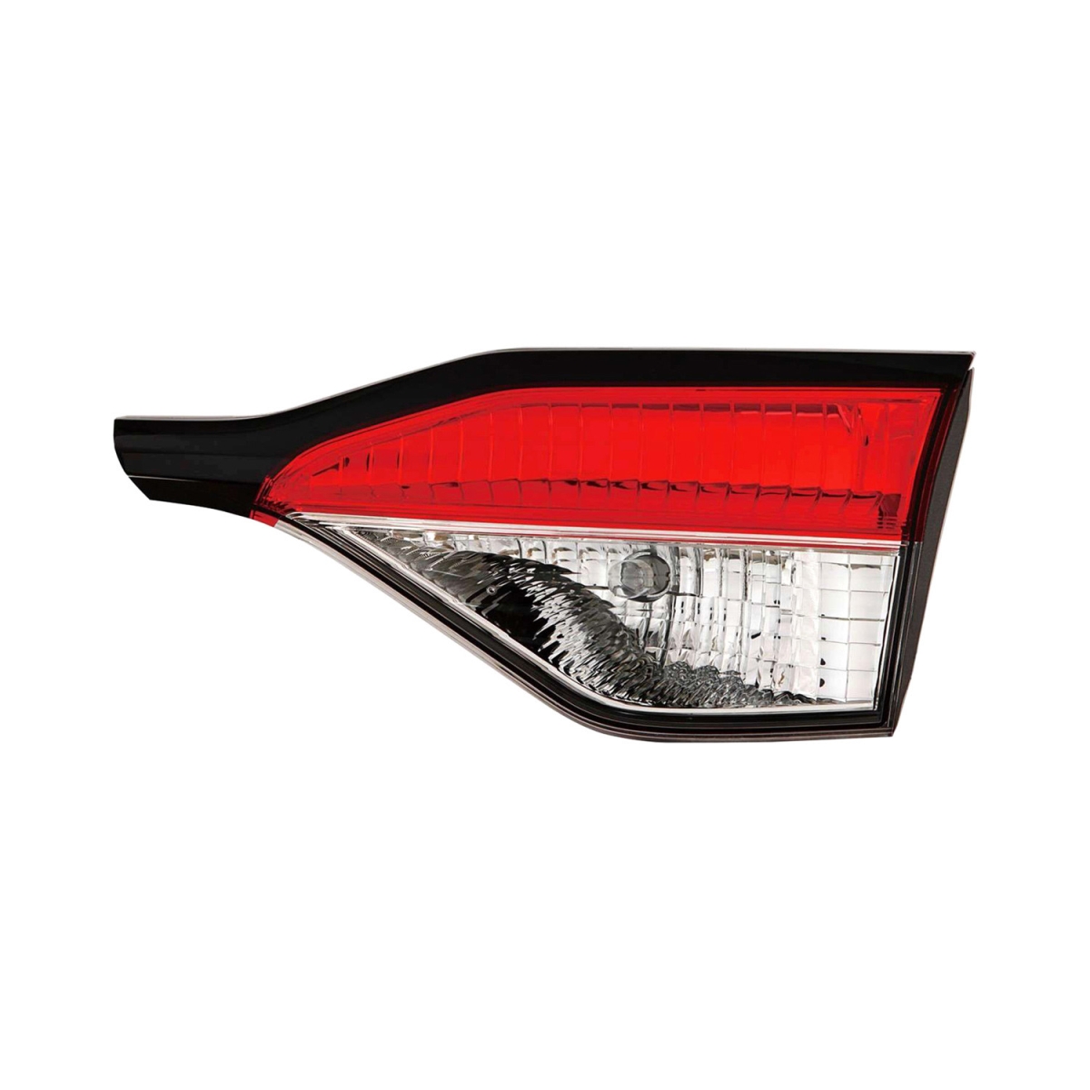 MZN312-1336R3AC CAPA Right Hand Inner Backup Tail Lamp Assembly for 2020 Toyota Corolla L-LE-SE Models - Chrome Housing - Red & Clear Lens