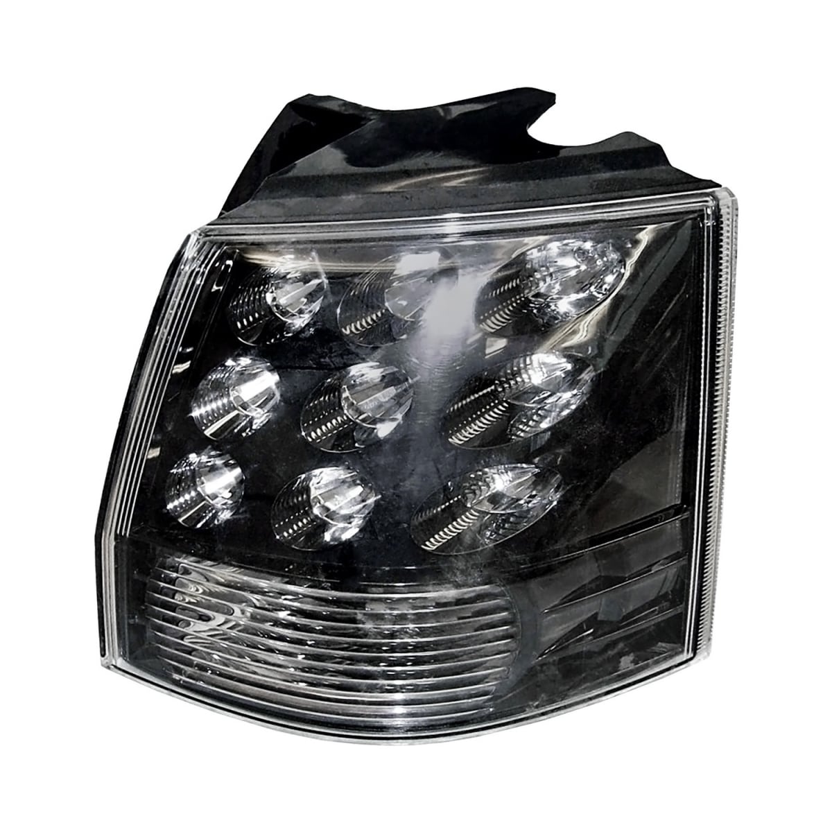 MZN214-19A8R-AC CAPA Right Hand Taillamp Assembly for 2007-2013 Mitsubishi Outlander - Black Housing - Clear Lens