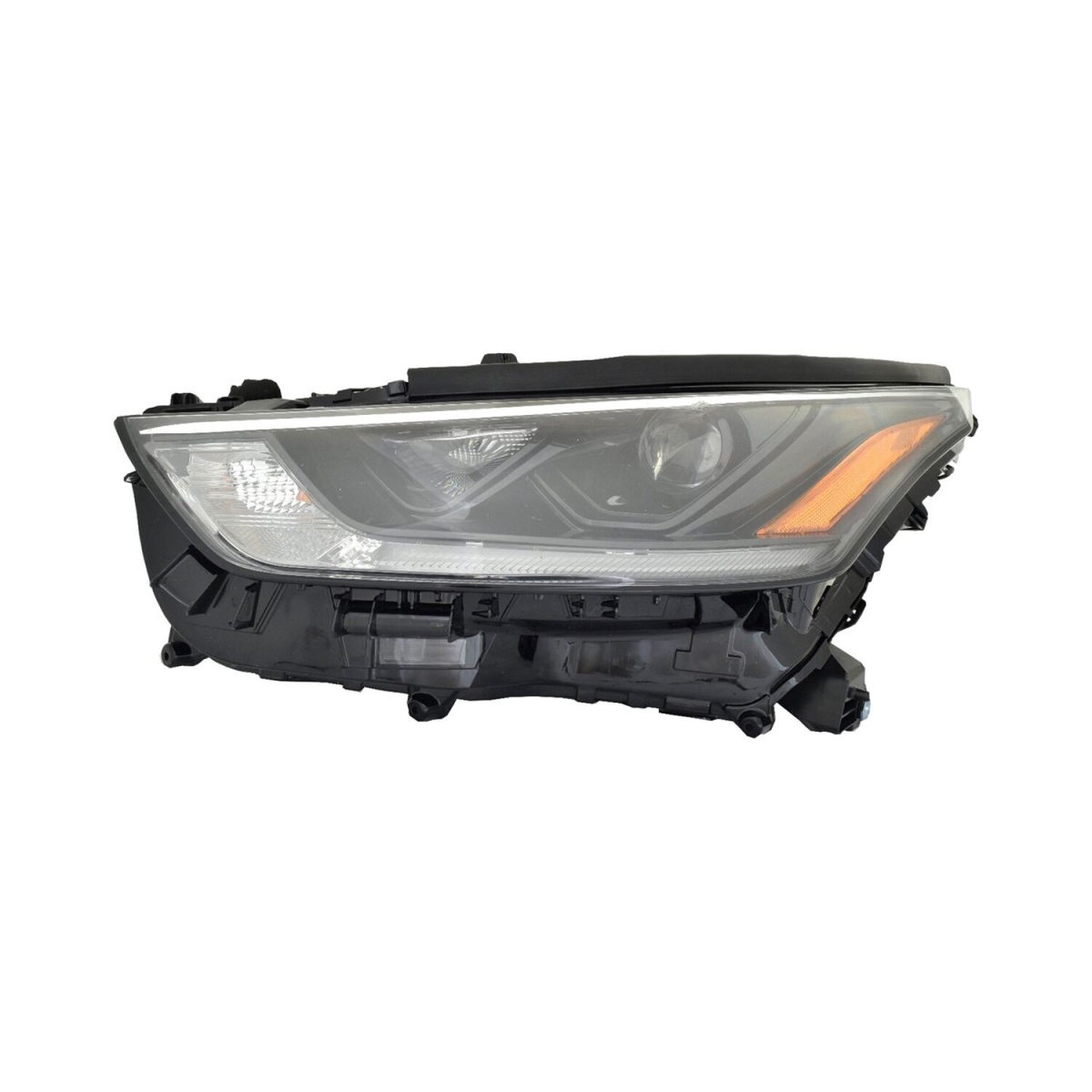 MZN312-11BNL-ACN2 CAPA Left Hand Headlight Assembly for 2021 Toyota Highlander & Highlander Hybrid LE-XLE Models - Black Housing - Clear Lens