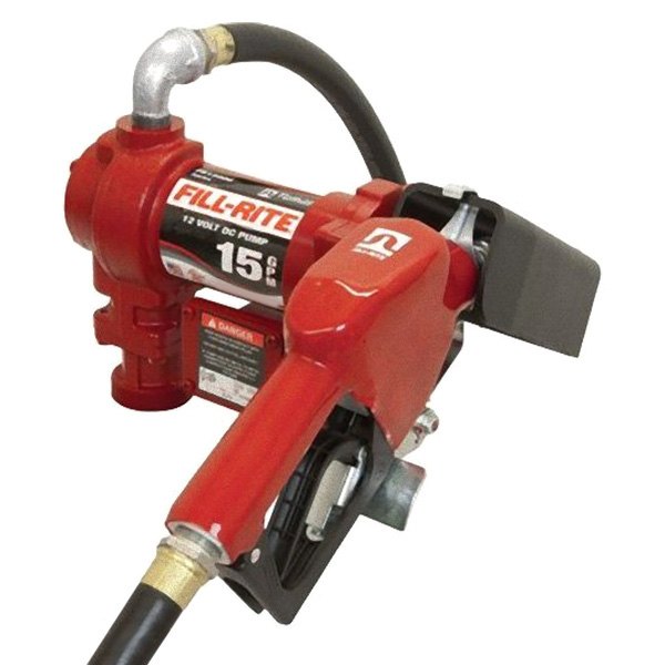 FR1210GA 0.75 in. x 12 ft. Hose 12V DC Pump Suction Pipe Automatic Nozzle, 1 x 0.75 in -  FILL RITE