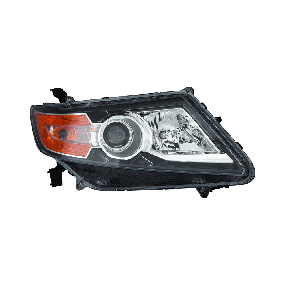 MZN317-1161R-ACN2 CAPA Right Hand Headlight Assembly for 2014-2015 Honda Odyssey - Black Housing - Clear Lens