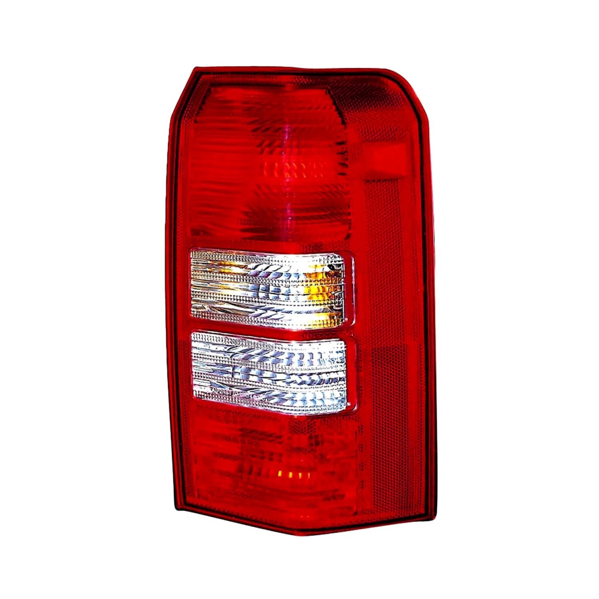 MZN333-1946R-ACN CAPA Right Hand Taillamp Assembly for 2008-2017 Jeep Patriot - Chrome Housing - Red & Clear Lens
