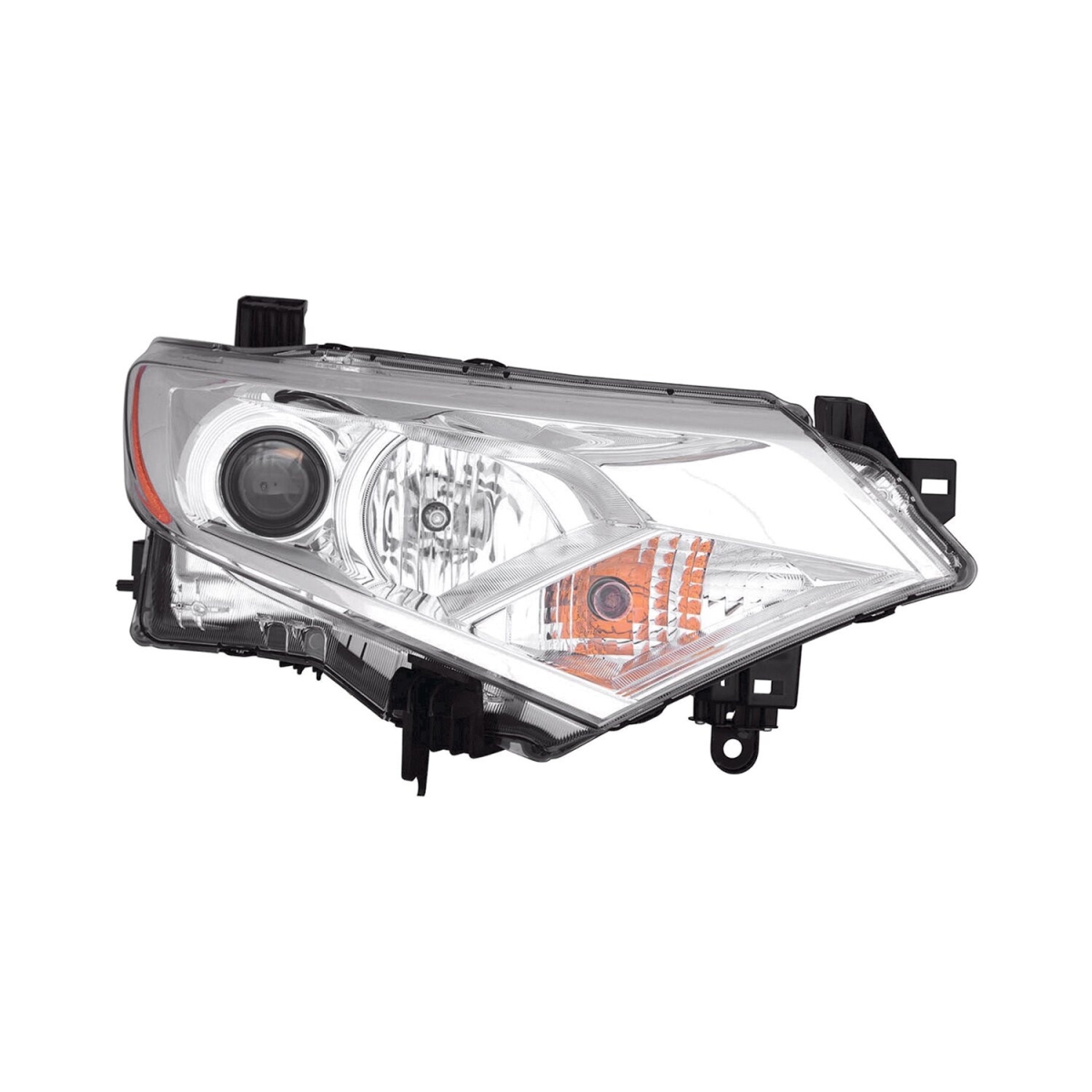 MZN315-1183R-AC6 CAPA Right Hand Headlight Assembly for 2012-2017 Nissan Quest - Chrome Housing - Clear Lens
