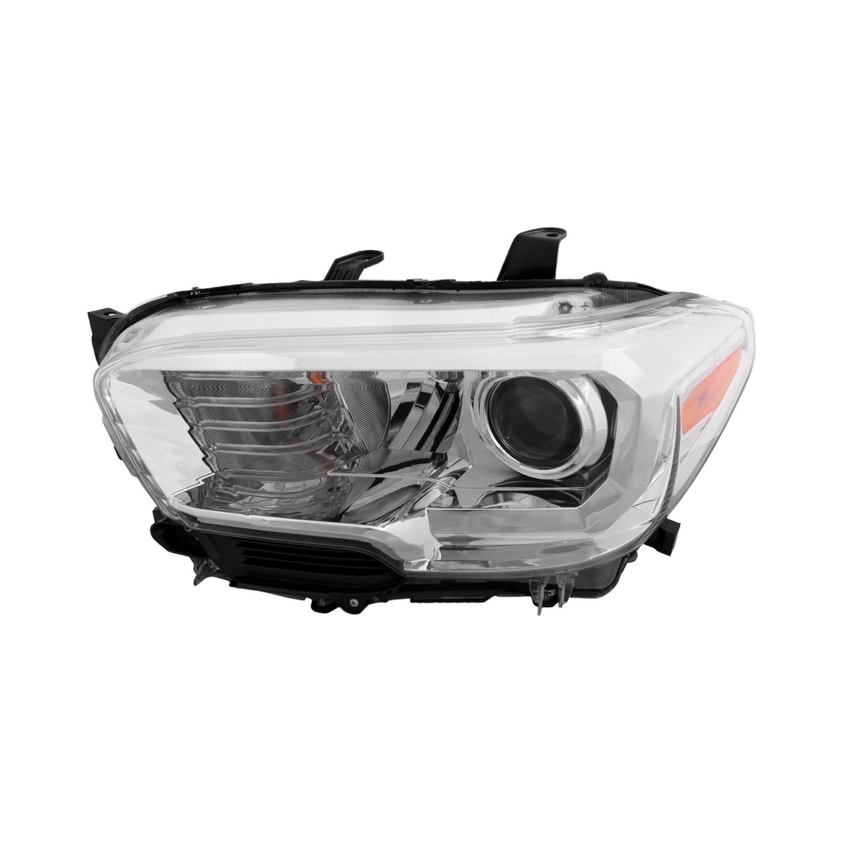 MZN312-11AEL-AC1 CAPA Left Hand Headlight Assembly for 2016-2018 Toyota Tacoma - Chrome Housing - Clear Lens
