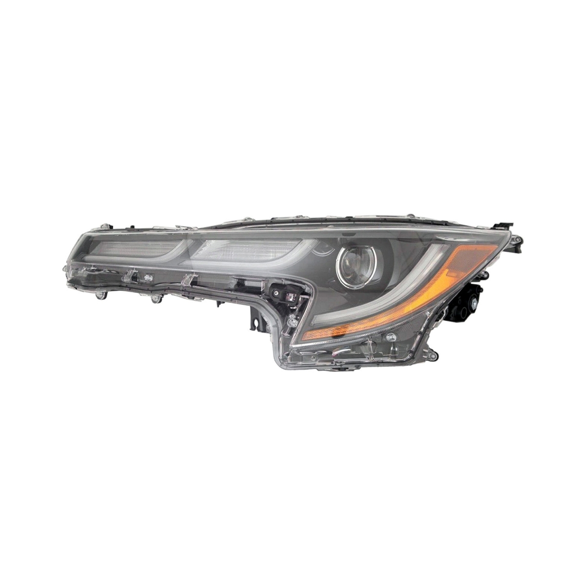 MZN312-11BDL-UC2 CAPA Left Hand Headlight Assembly for 2019-2020 Toyota Corolla Hatchback - Black Housing - Clear Lens