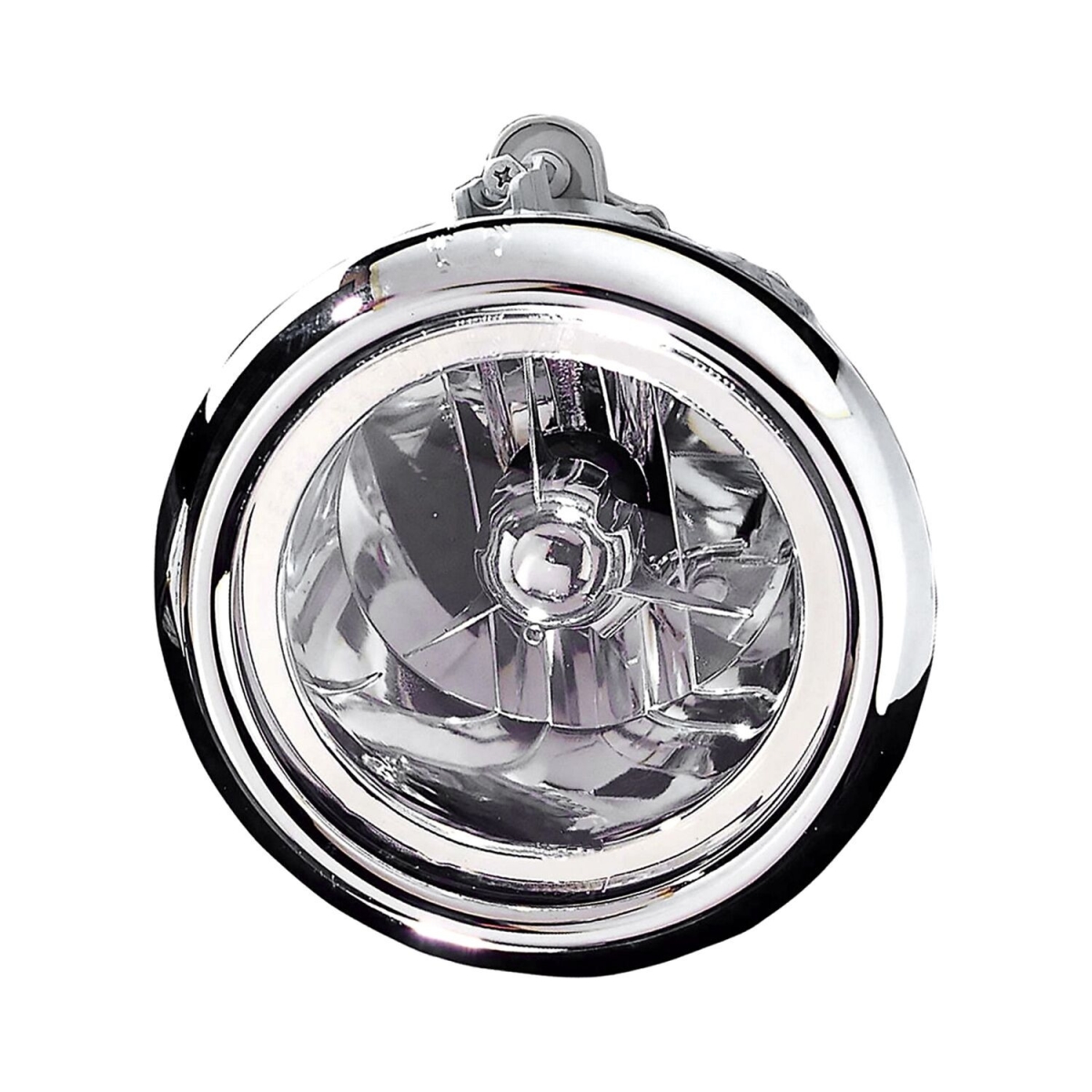 MZN321-2012N-AC CAPA Left Hand Fog Lamp Assembly for 2001-2006 Hyundai Santa Fe - Chrome Housing - Clear Lens