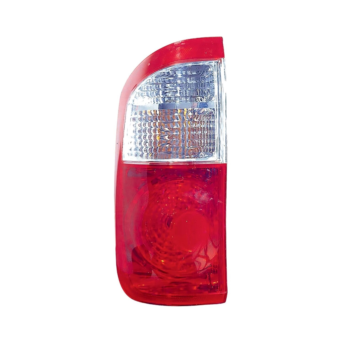 MZN312-1967L-AC CAPA Left Hand Taillight Assembly for 2000-2006 Toyota Tundra Double Cab - Chrome Housing - Red & Clear Lens