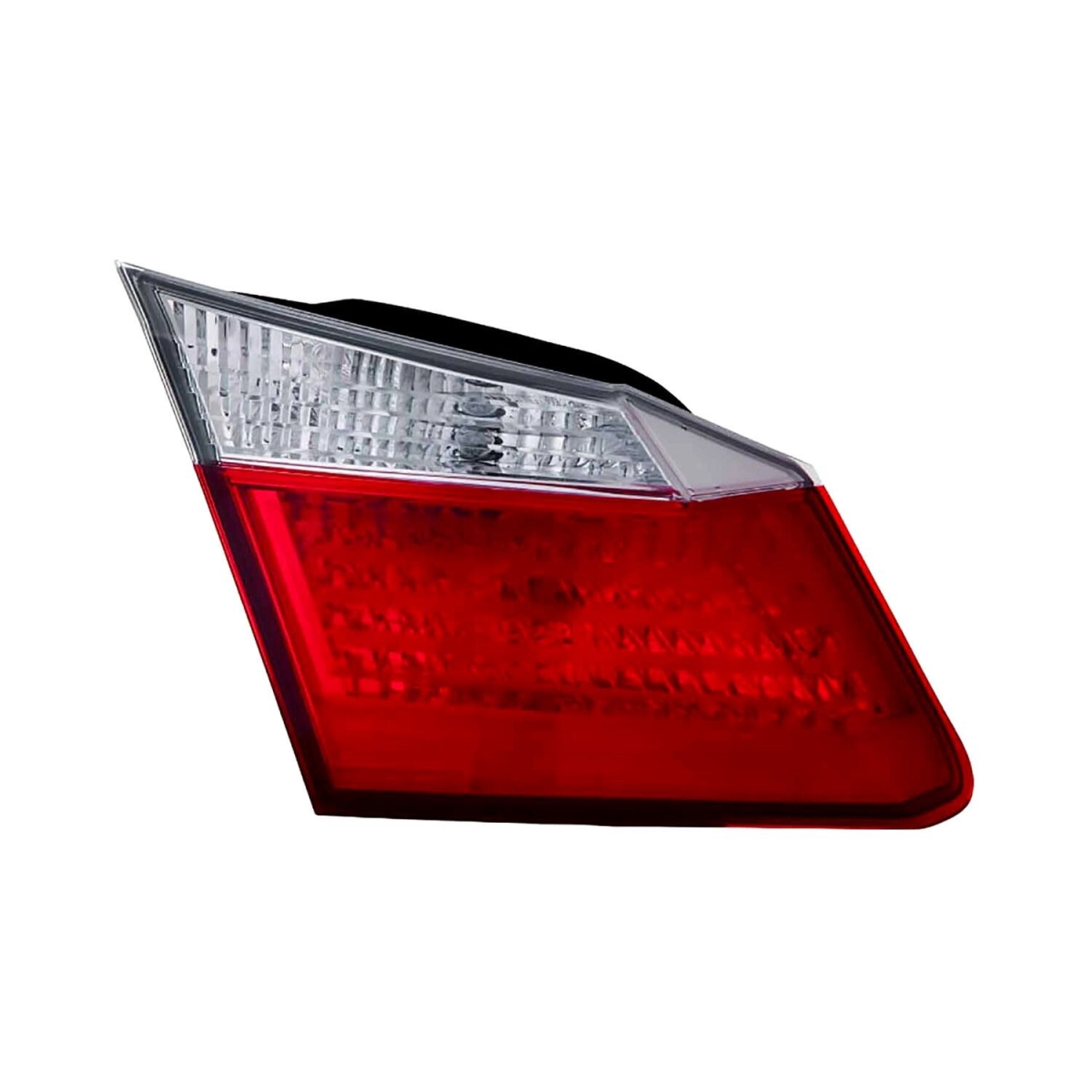 MZN317-1336L-AC CAPA Left Hand Inner Backup Tail Lamp Assembly for 2013-2014 Honda Accord Sedan - Chrome Housing - Red & Clear Lens