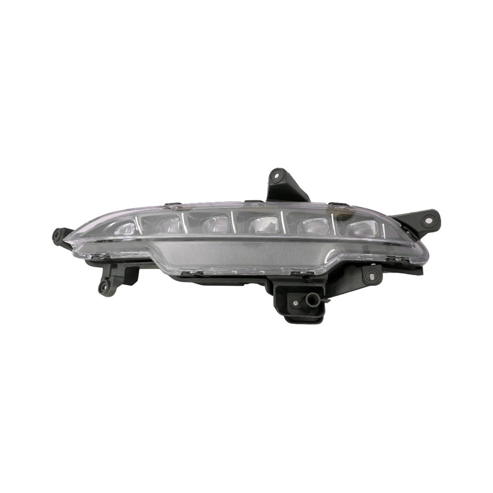 MZN321-2044L-AC CAPA Left Hand Fog Lamp Assembly for 2018-2020 Genesis G80 - Chrome Housing - Clear Lens