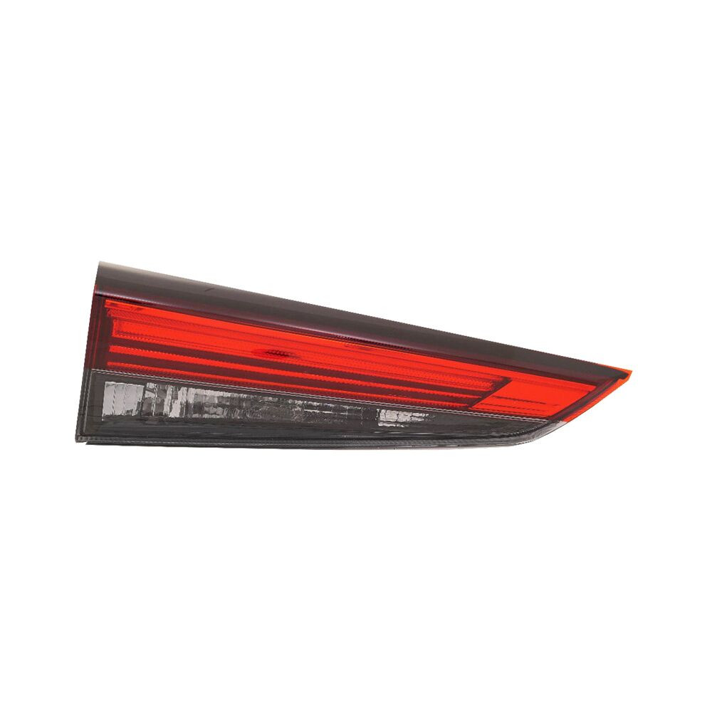 CAPA Left Hand Inner Backup Tail Lamp Assembly for 2023 Toyota Highlander & Highlander Hybrid - Black & Chrome Housing - Red & Clear Lens