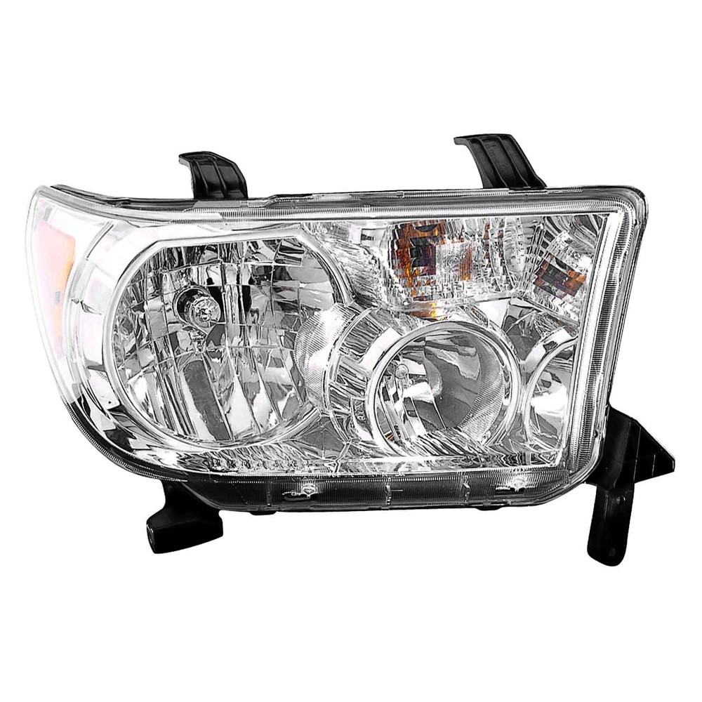 MZN312-11A3R-AC CAPA Right Hand Headlight Assembly for 2007-2013 Toyota Tundra - Chrome Housing - Clear Lens